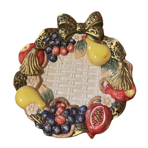 Omnibus by Fitz and Floyd plate, platter, cream and sugar - Picture 13 of 13